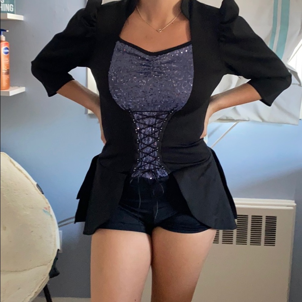 Purple and Black Dance Costume